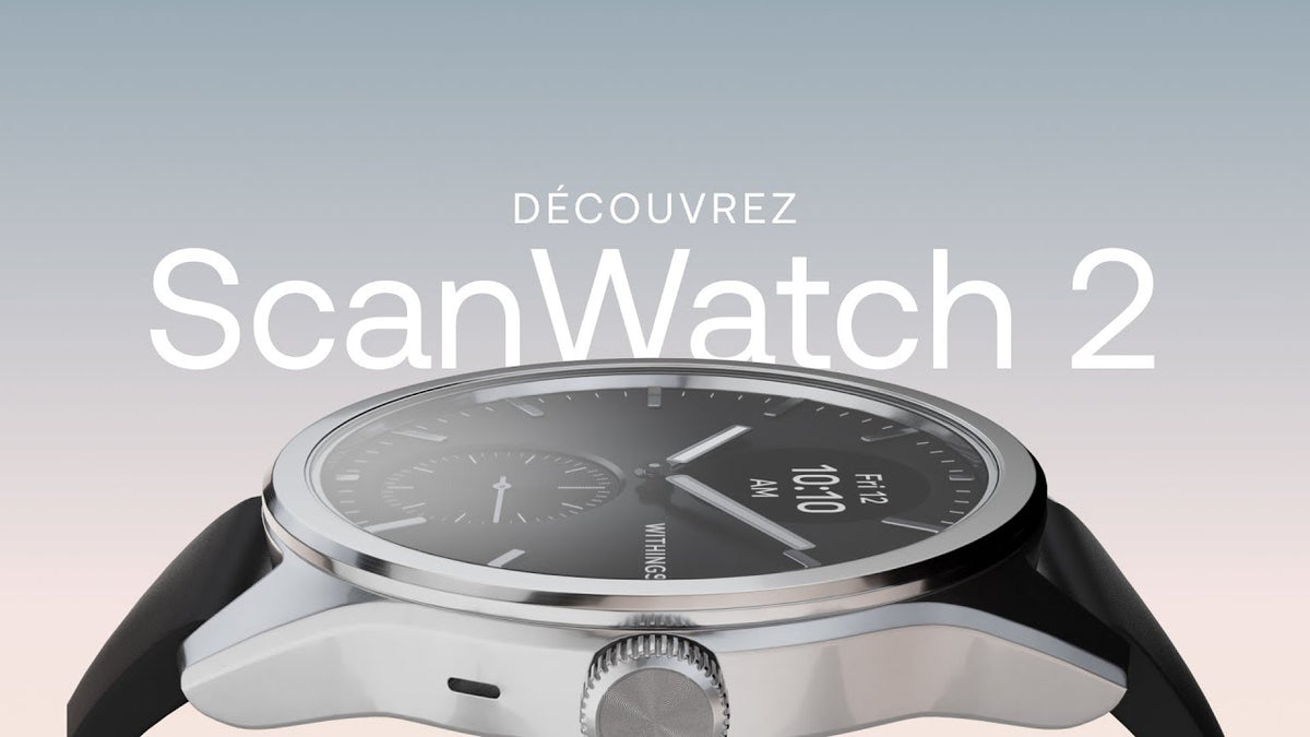 Cargar vídeo: ScanWatch 2 - Montre Hybride Connectée - 42 mm - Noir - Withings