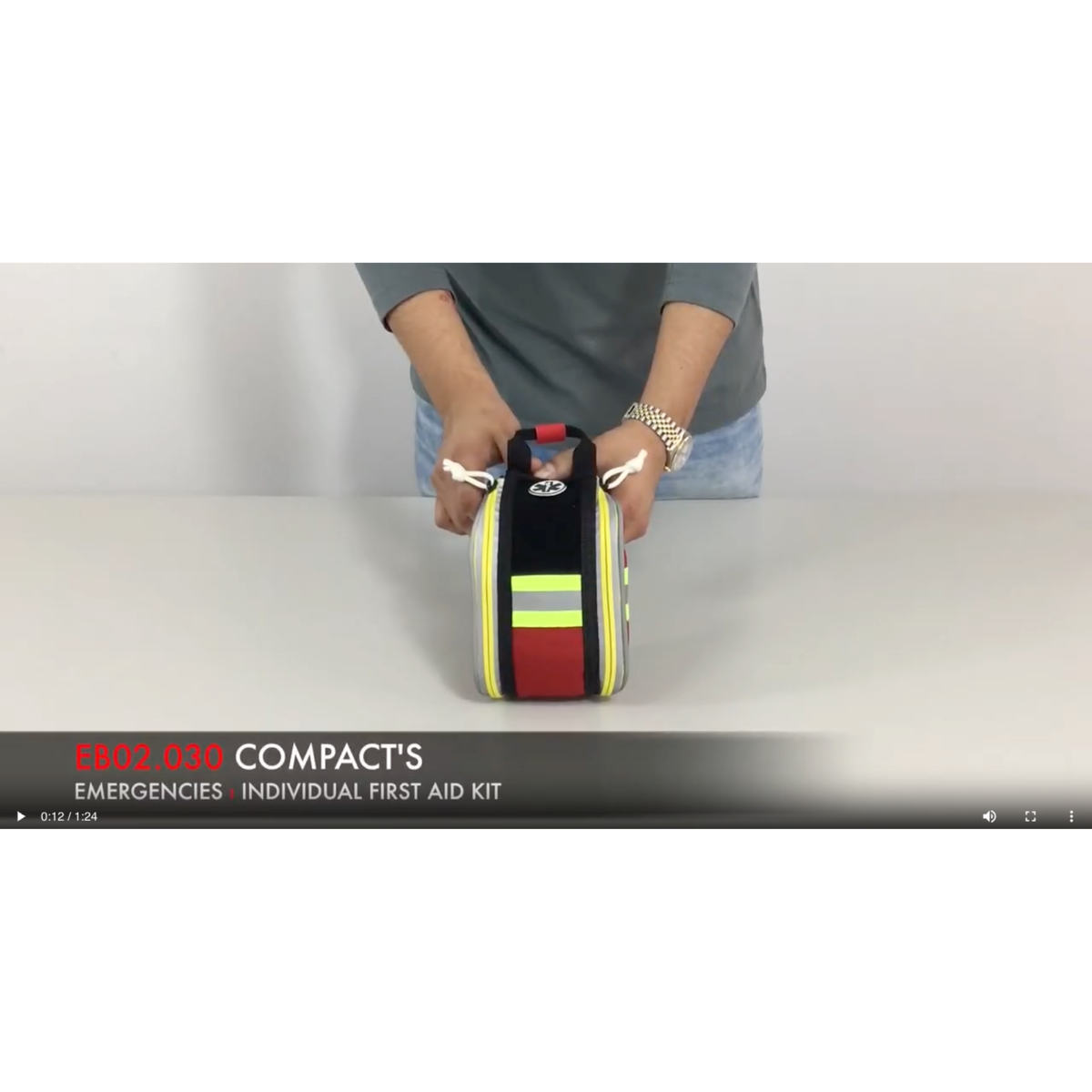 Charger la vidéo : Sacoche Urgence Emergency - COMPACT - 2 coloris - Elite Bags