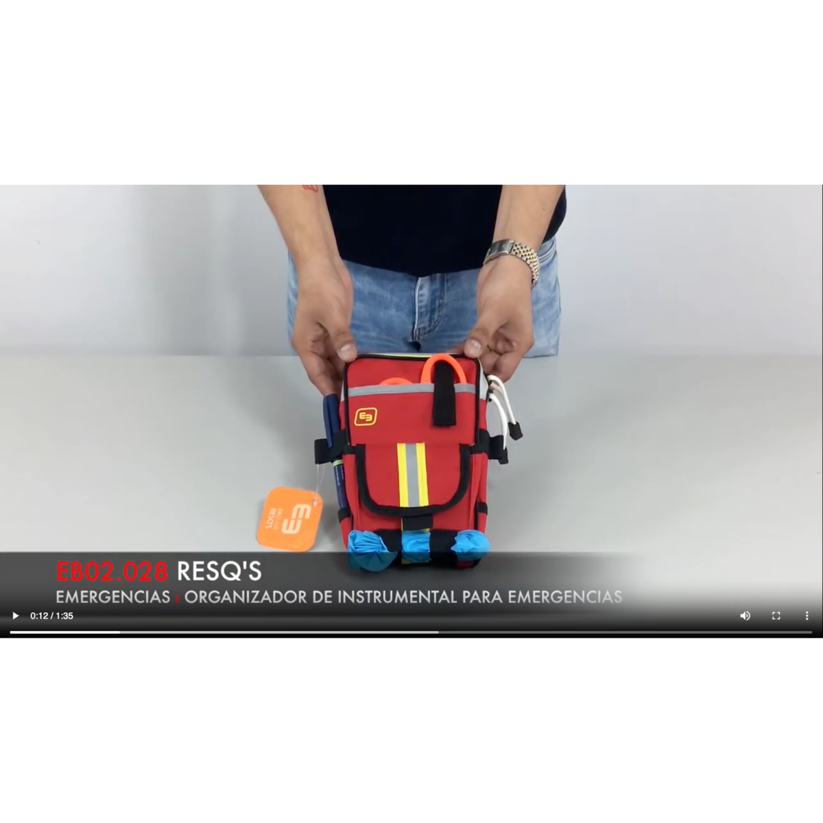 Charger la vidéo : Étui pour instruments d'urgence - RESQ - rouge - Elite Bags