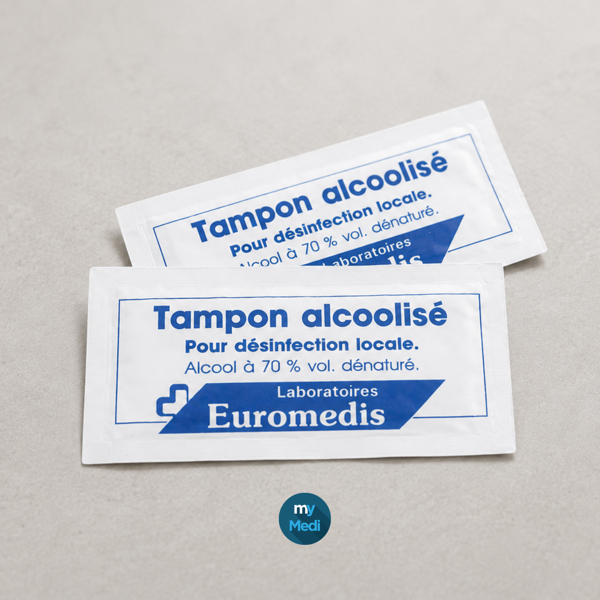 Tampons alcoolisés pour infirmiers