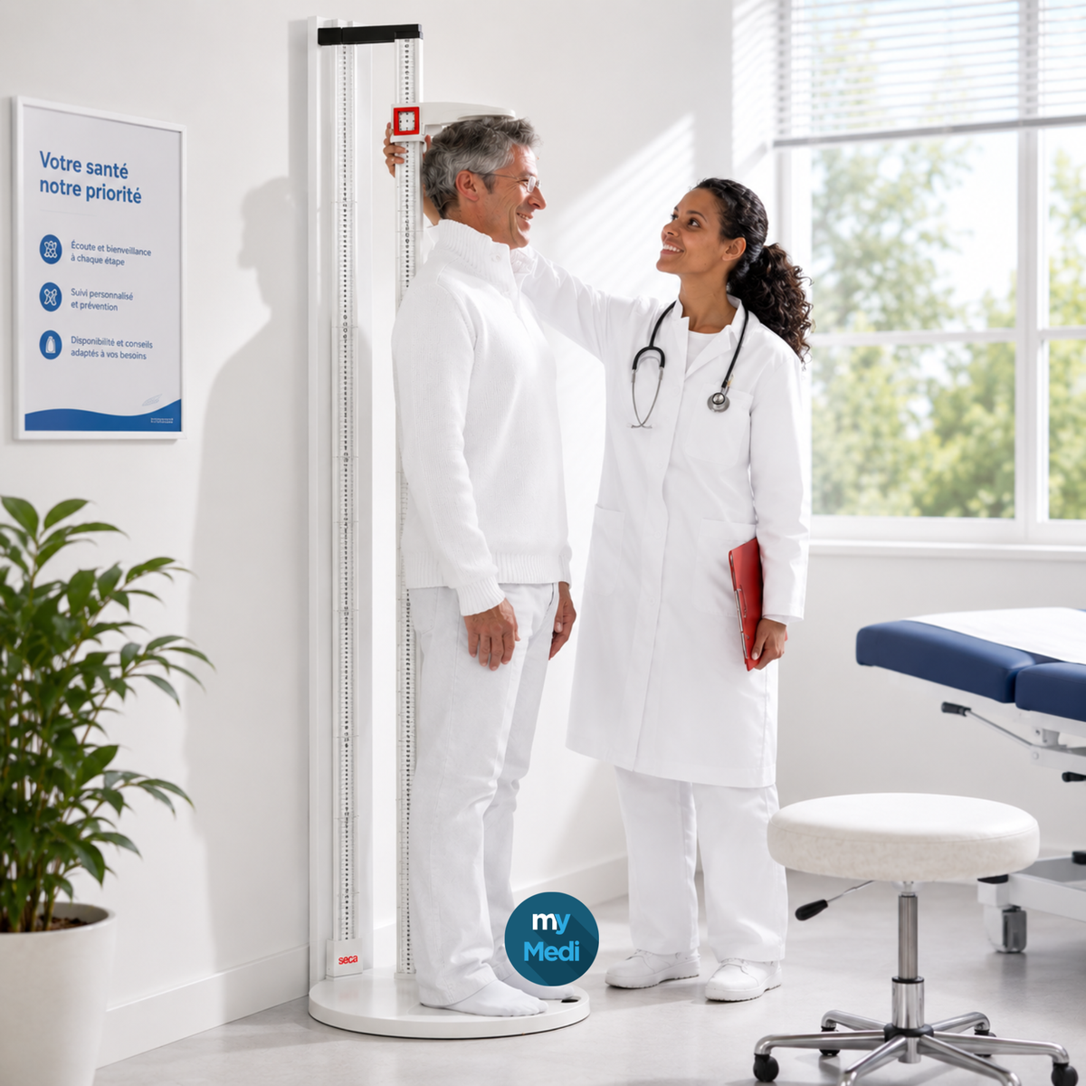 Toises de mesure pour infirmiers