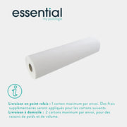 12 rouleaux Draps d'examen blancs lisses - 132 formats - 50 x 35 cm - My Médical