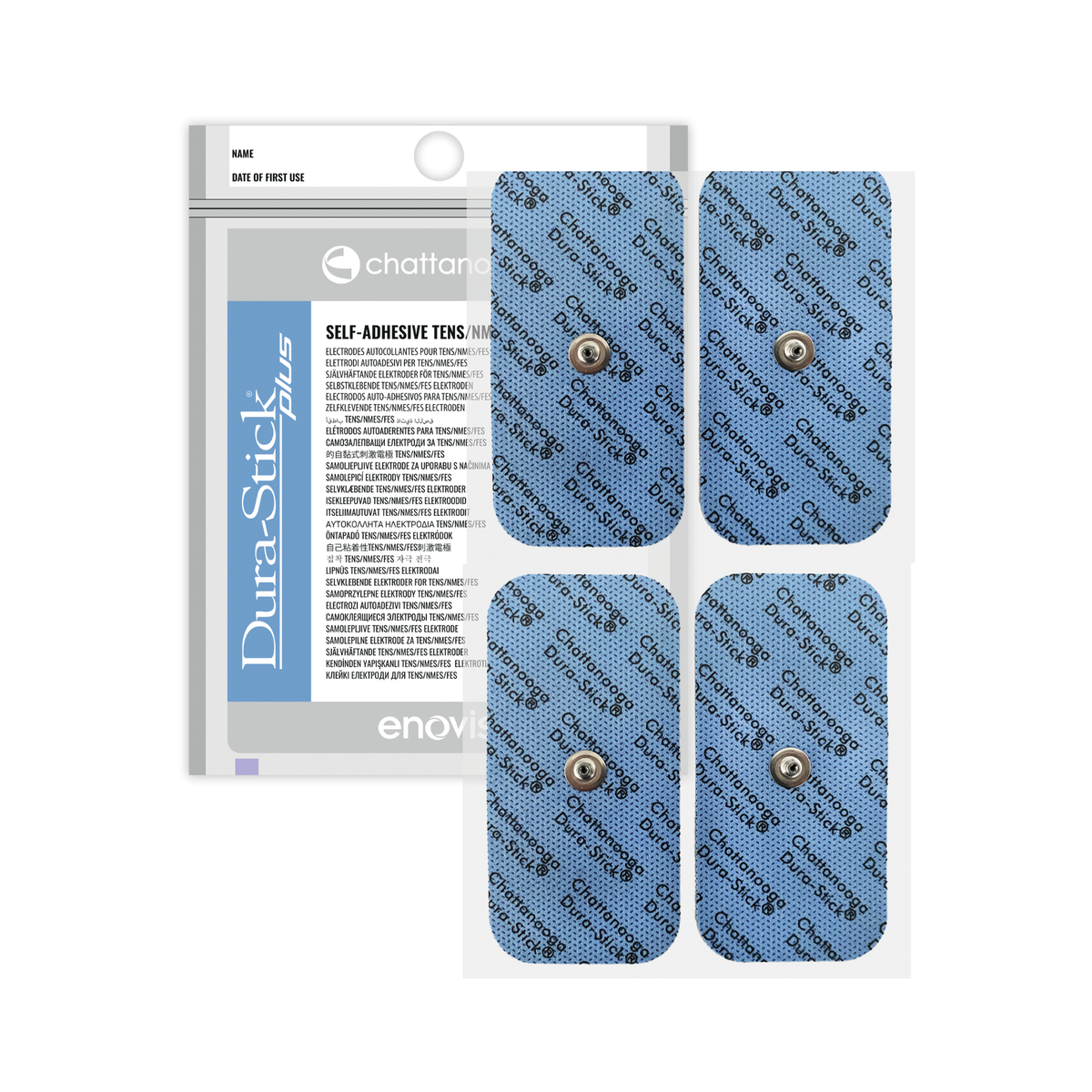Électrodes à fil Dura-stick® Plus - Snap - 1 sachet de 2 ou 4 - Chattanooga® - My Médical