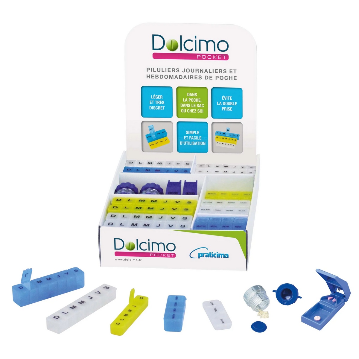 Présentoir Dolcimo Pocket - 60 pièces - Praticima - My Médical