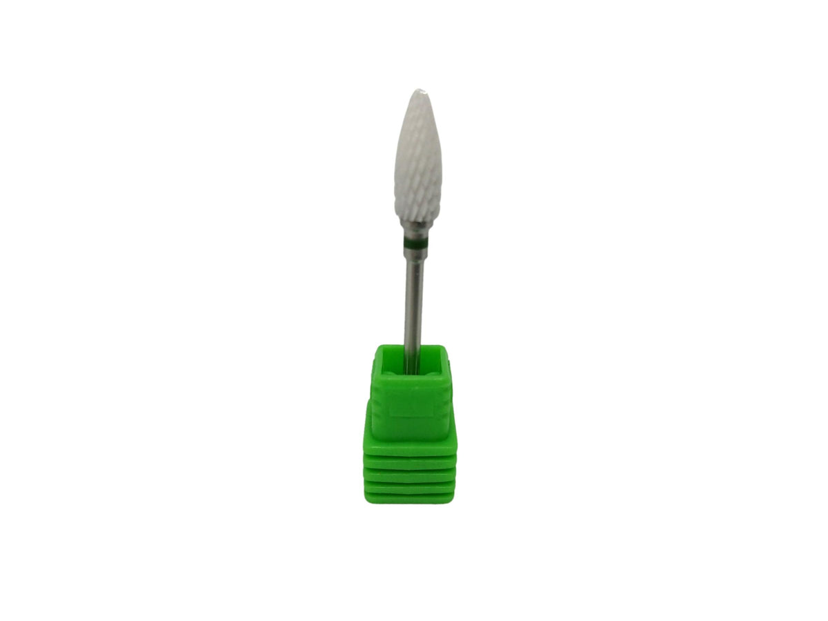 Fraise en céramique - Denture croisée grosse - Forme ovoïde - 6mm