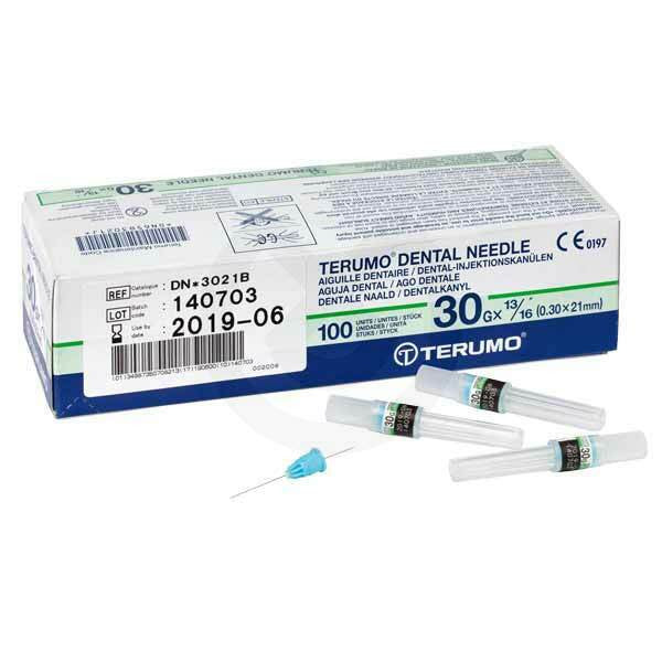 AIGUILLES TERUMO 30G XCourt 16mm VERT
