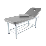 Table de massage fixe 2 panneaux en acier - 5 coloris 