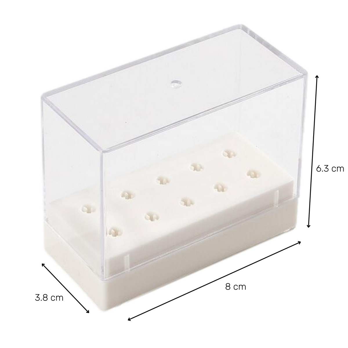 Boite de rangement porte fraises - 10 trous - Blanc ou Rose