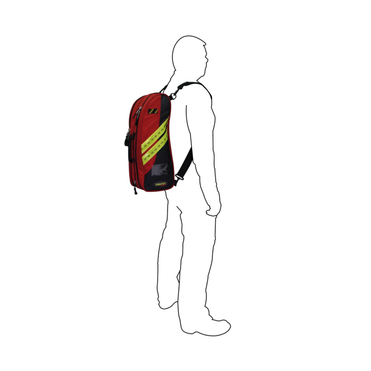 Sac d'intervention 19 litres TANDEM - Rouge ou bleu - DIMATEX 