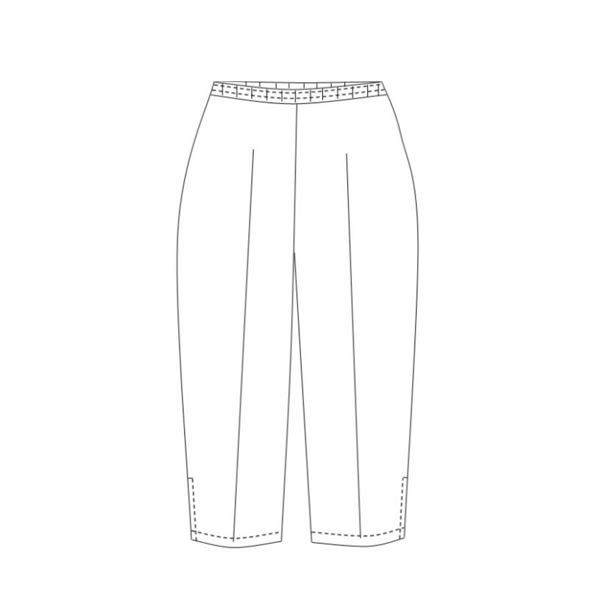 Bahamas - Pantacourt - Femme - Ceinture élastique - sans poche 