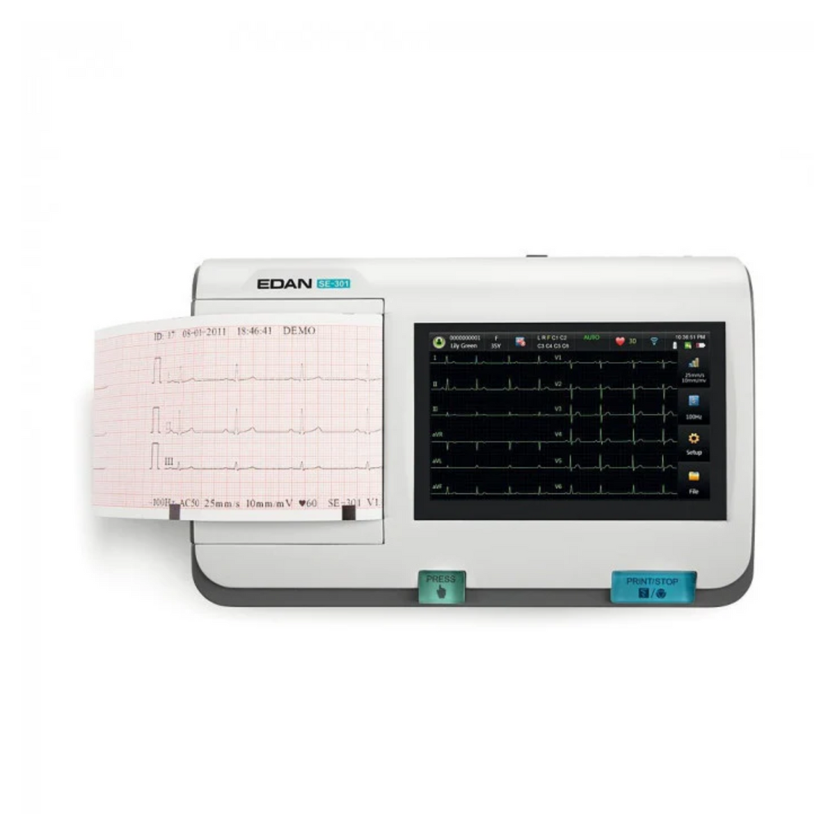 Électrocardiographe 3 Pistes Tactile SE-301 - EDAN - My Médical