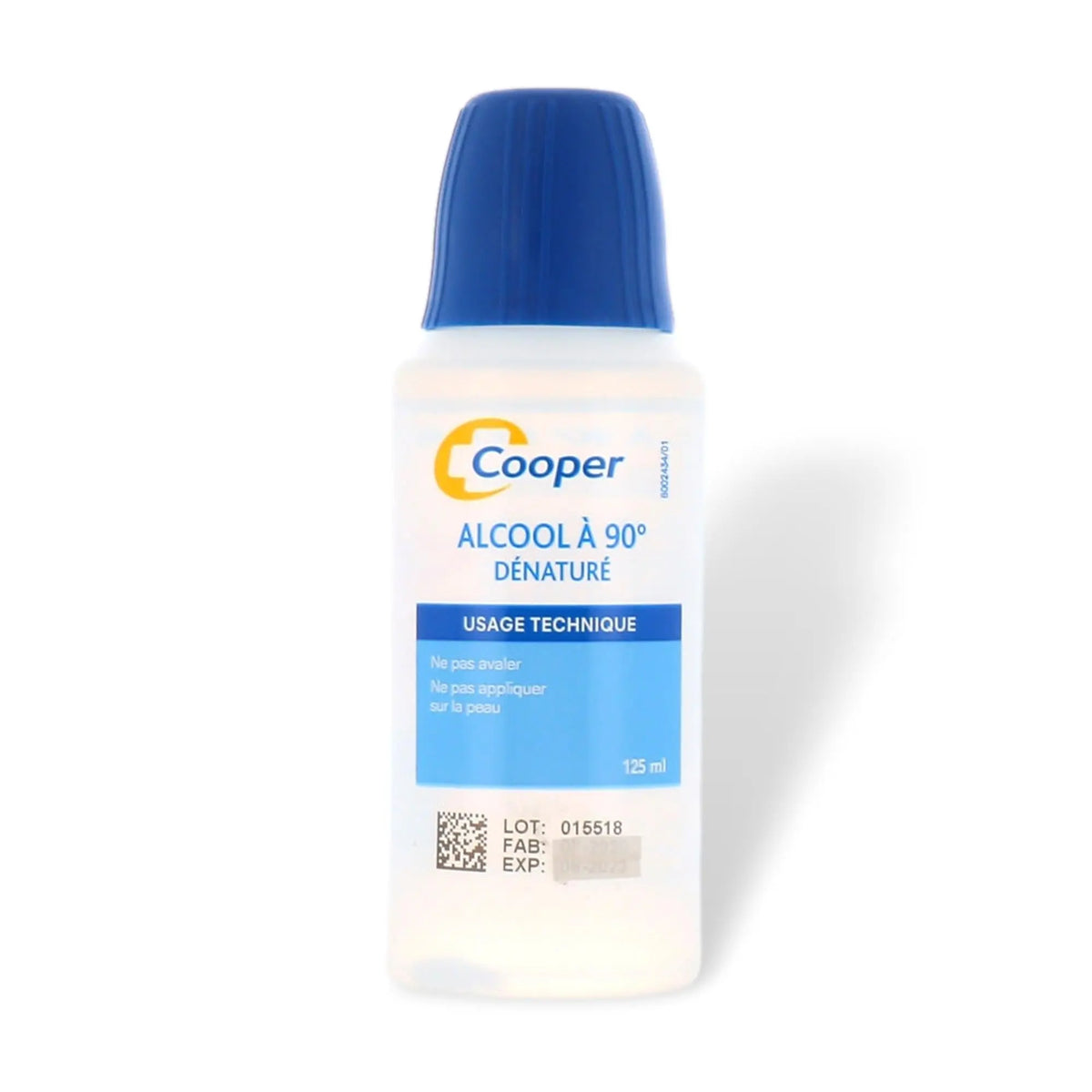 Alcool 90° Dénaturé 125 ml - Cooper - My Médical