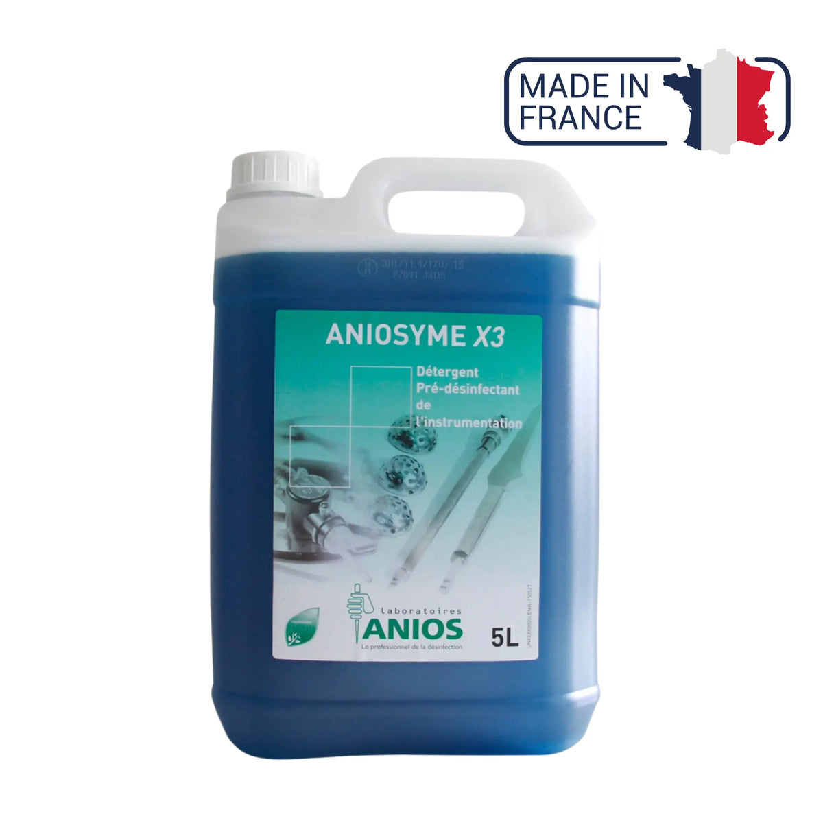 Aniosyme X3 Détergent instrumentation - Bidon de 1L ou 5L - Anios - My Médical