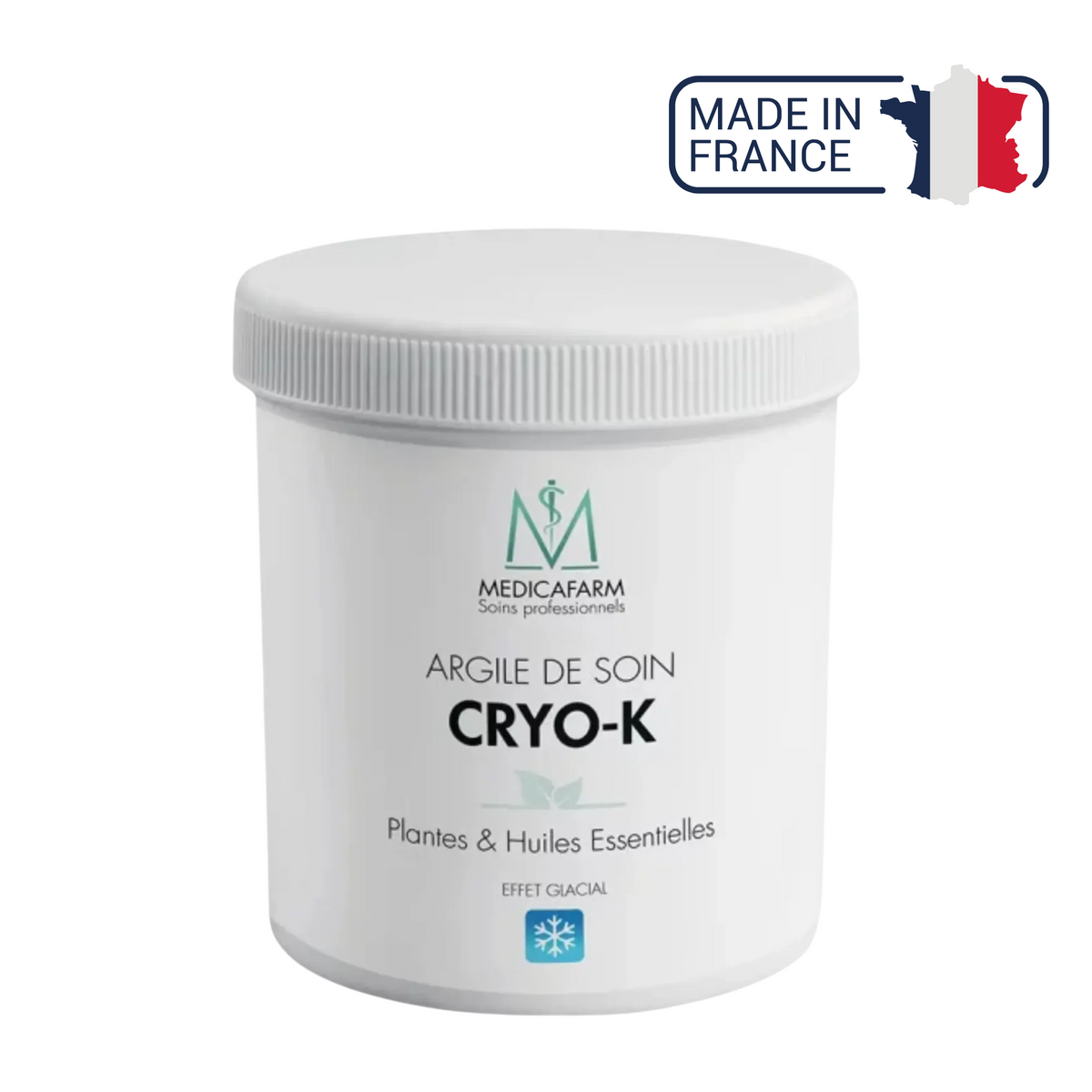 Argile de soin cryo-Argil "effet glacial" - Pot de 250g ou 500g - Medicafarm - My Médical