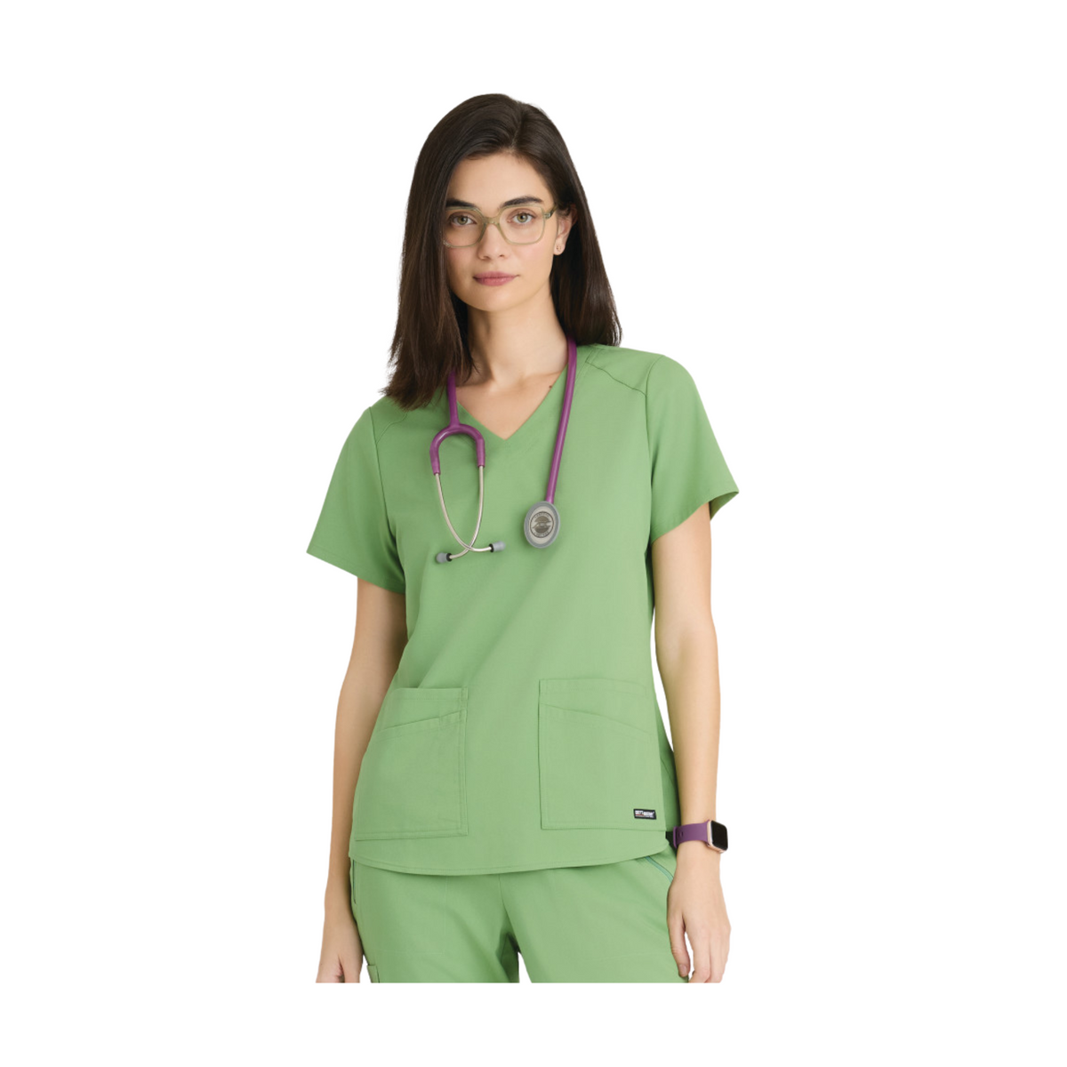 Aura - Tunique col V - Femme - Grey’s Anatomy Stretch GREYS ANATOMY STRETCH