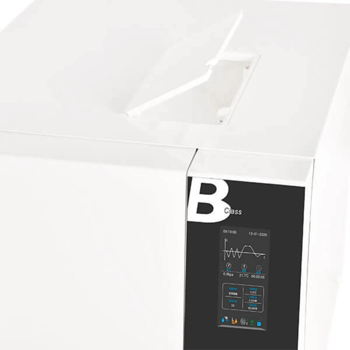 Autoclave Blanc 8 Litres Classe B avec USB et imprimante intégrée - My Médical