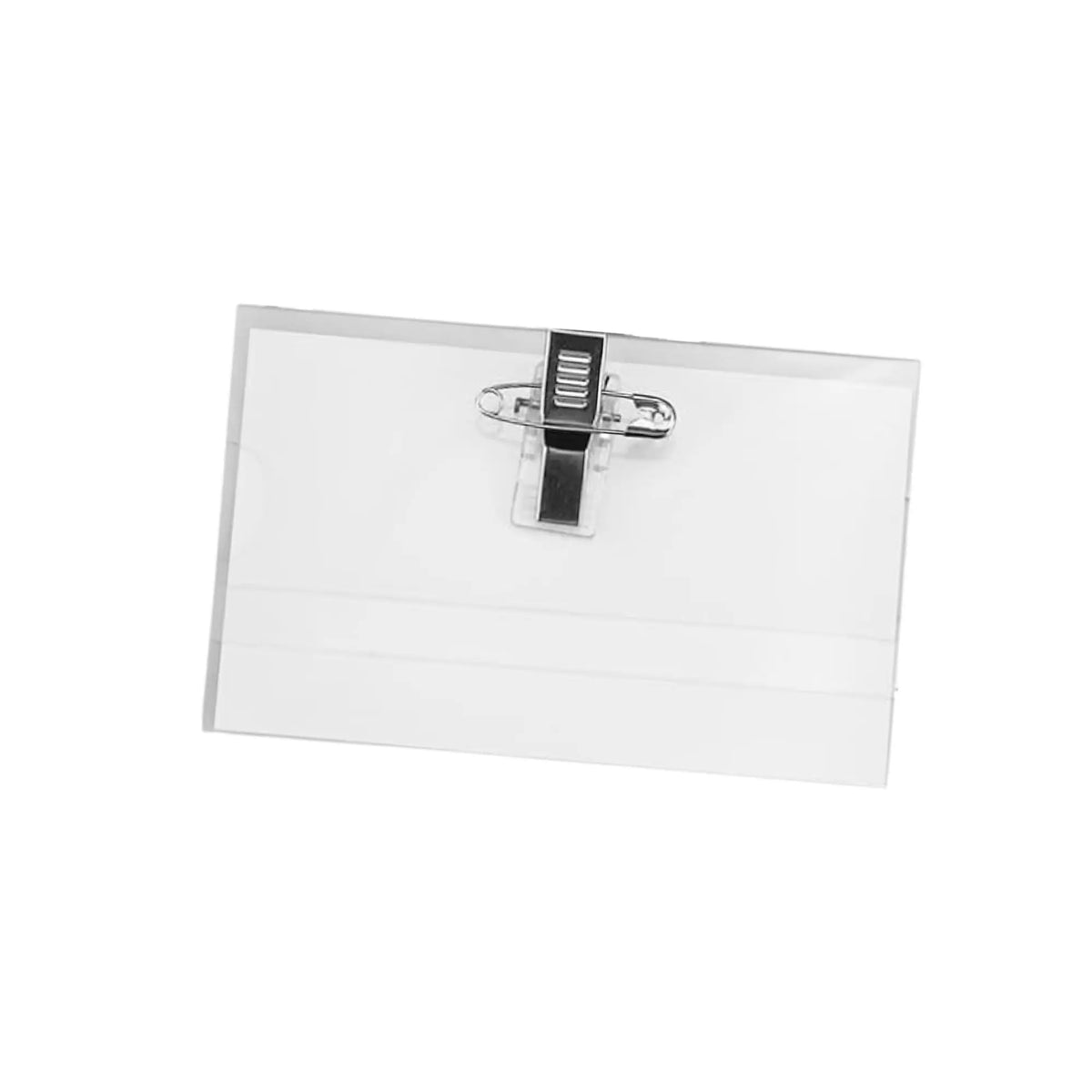 Badge nominatif- 9 x 5,6 cm - Plastique transparent - My Podologie - My Médical