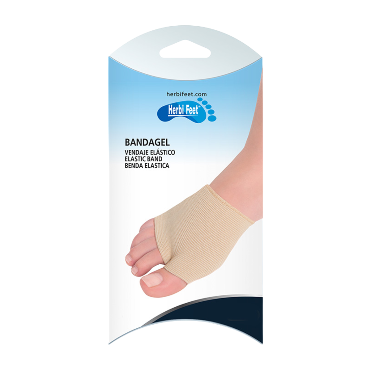 Protección metatarsiana tejida con gel - Paquete de 1 par