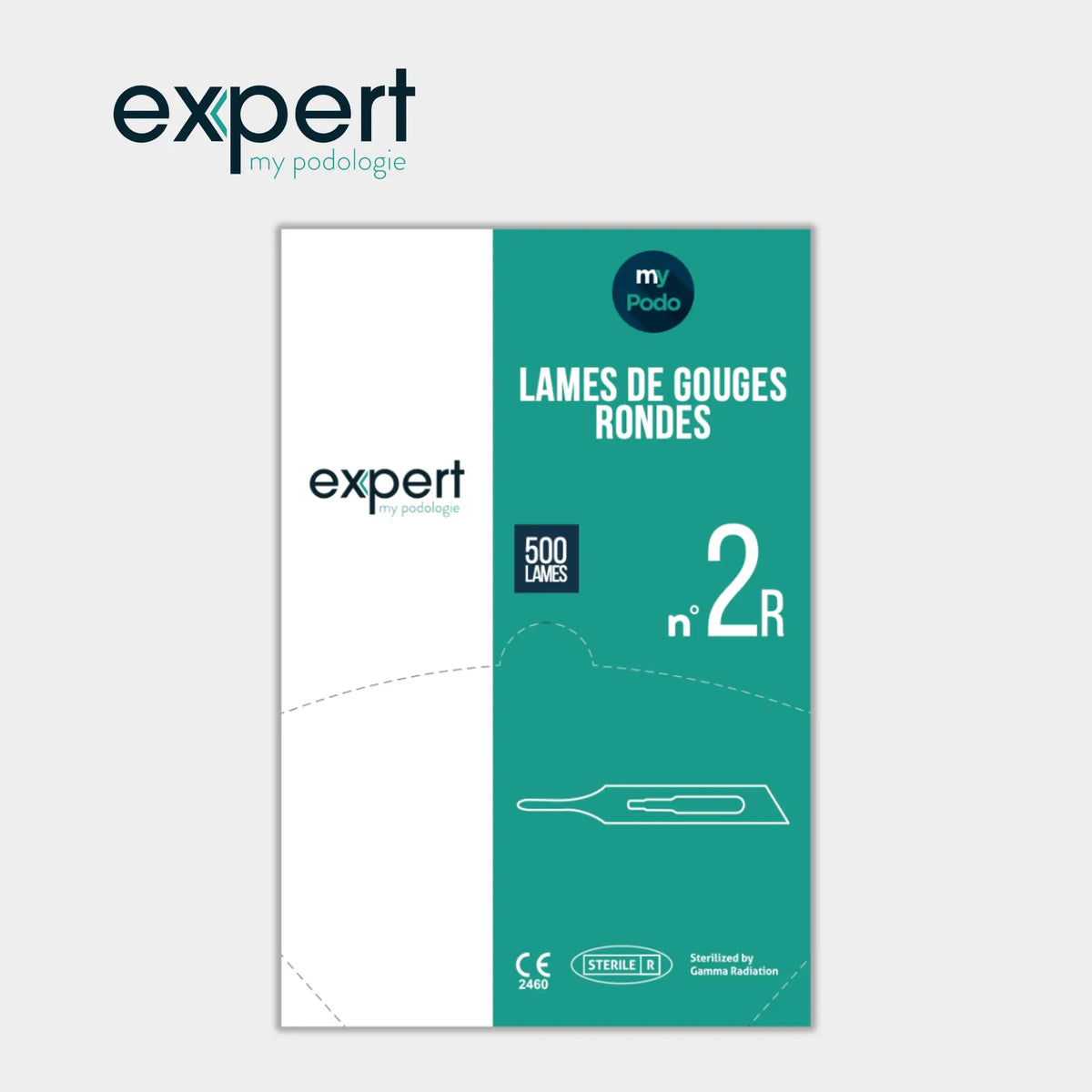 Boîte de 500 lames de gouges rondes - Expert by My Podologie Expert  N°2