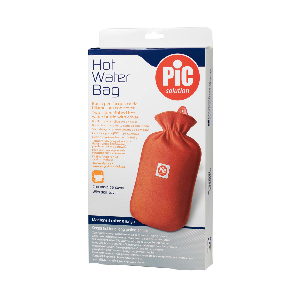 Bouillotte Caoutchouc + Housse Polaire - 2 L - Pic Solution - My Médical