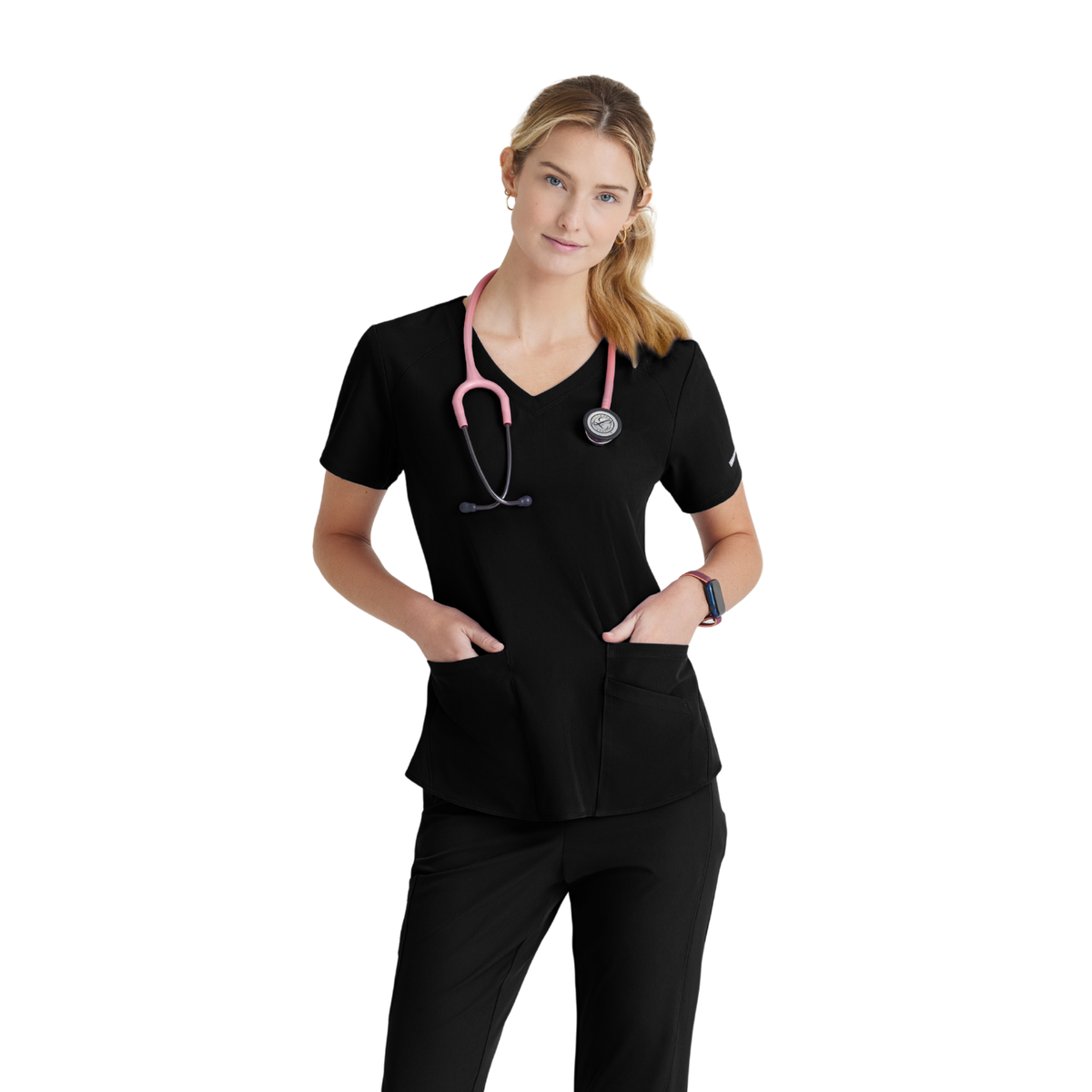 Breeze Top - Haut médical col V - Femme - Skechers SKECHERS