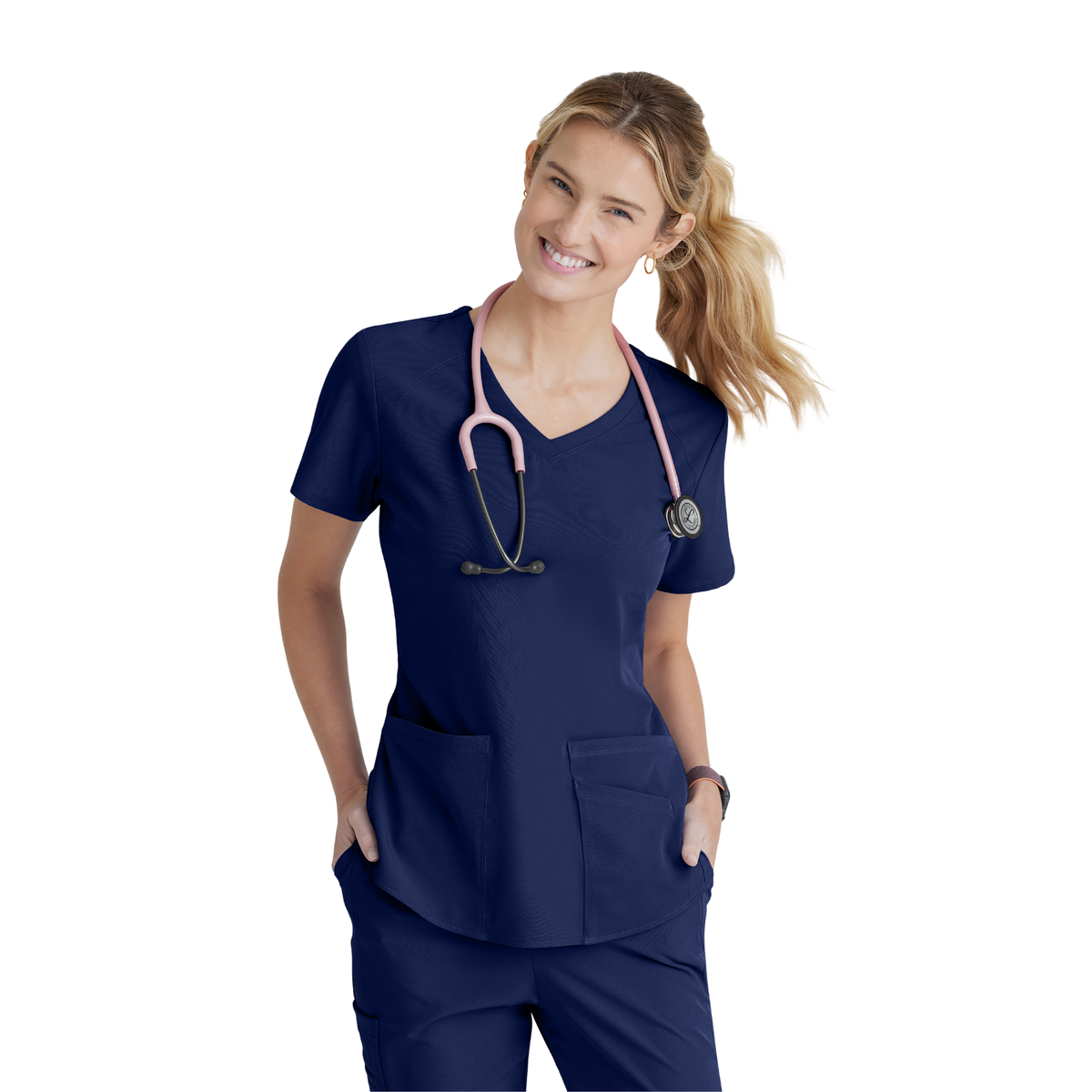 Breeze Top - Haut médical col V - Femme - Skechers SKECHERS