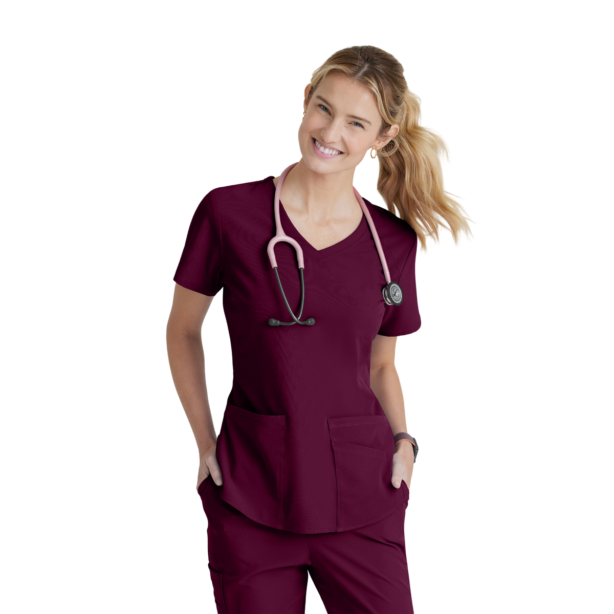 Breeze Top - Haut médical col V - Femme - Skechers SKECHERS