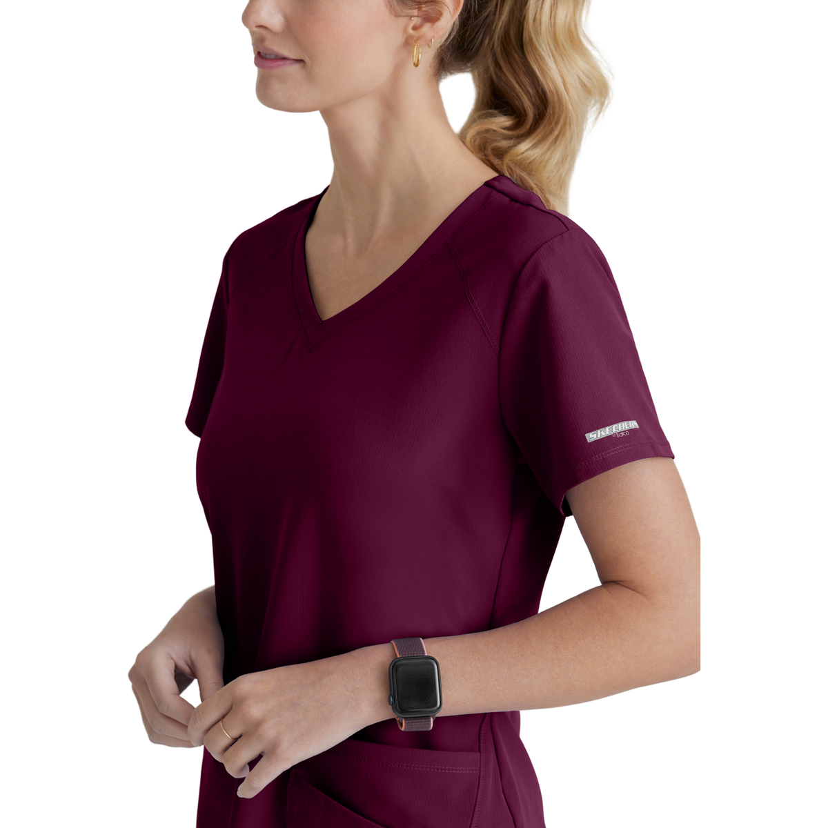 Breeze Top - Haut médical col V - Femme - Skechers SKECHERS