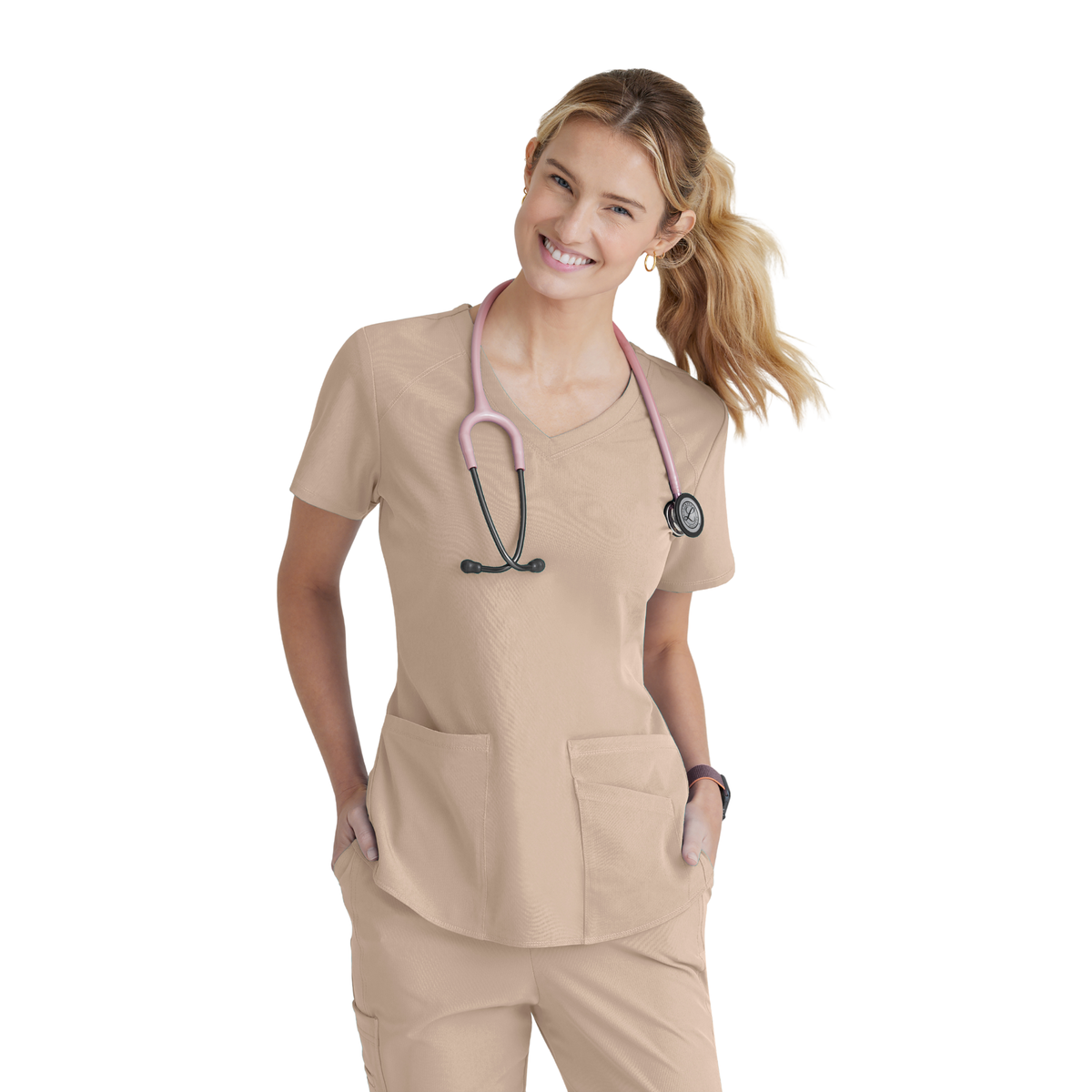 Breeze Top - Haut médical col V - Femme - Skechers SKECHERS