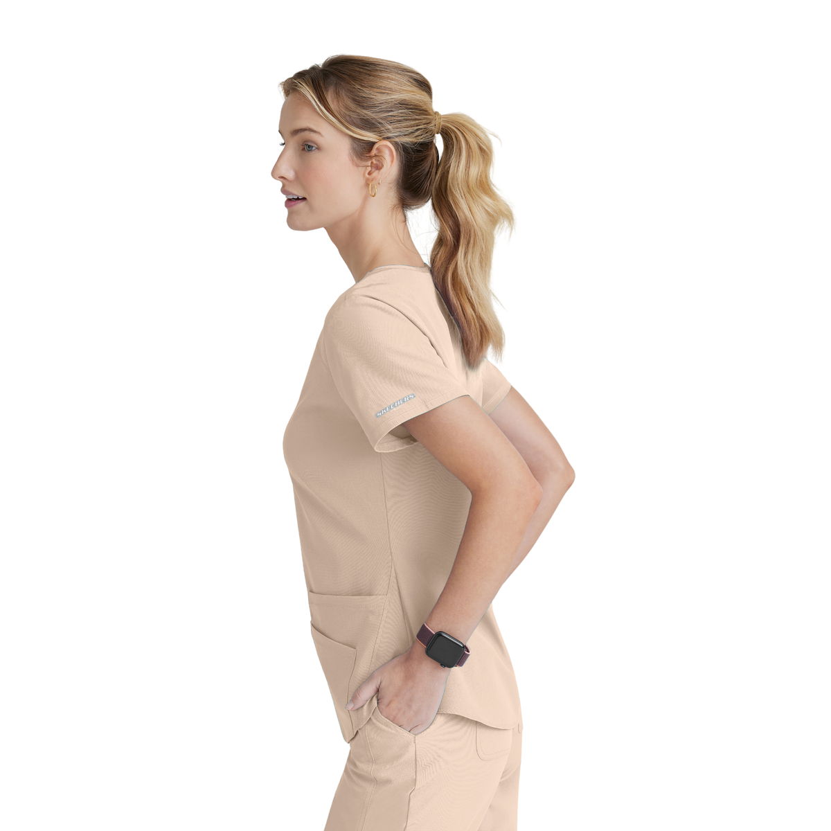 Breeze Top - Haut médical col V - Femme - Skechers SKECHERS