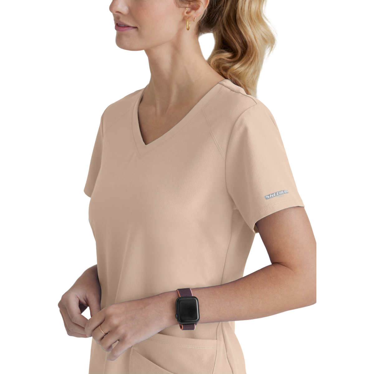 Breeze Top - Haut médical col V - Femme - Skechers SKECHERS