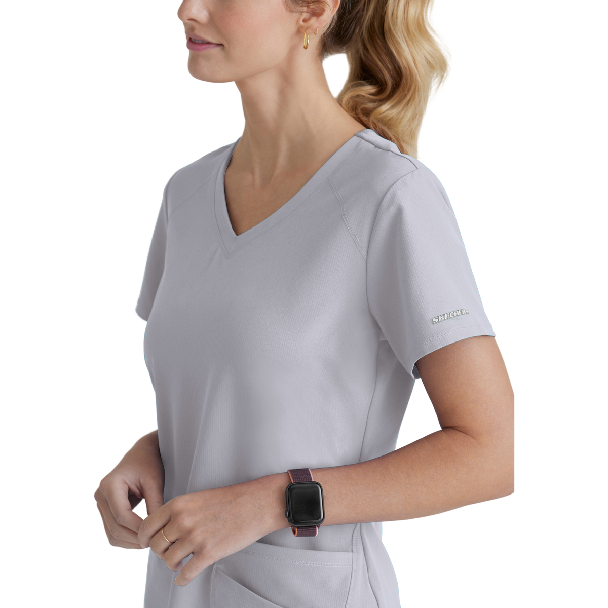 Breeze Top - Haut médical col V - Femme - Skechers SKECHERS