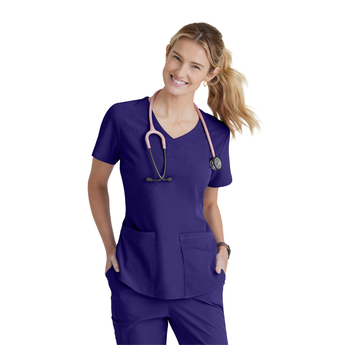 Breeze Top - Haut médical col V - Femme - Skechers SKECHERS
