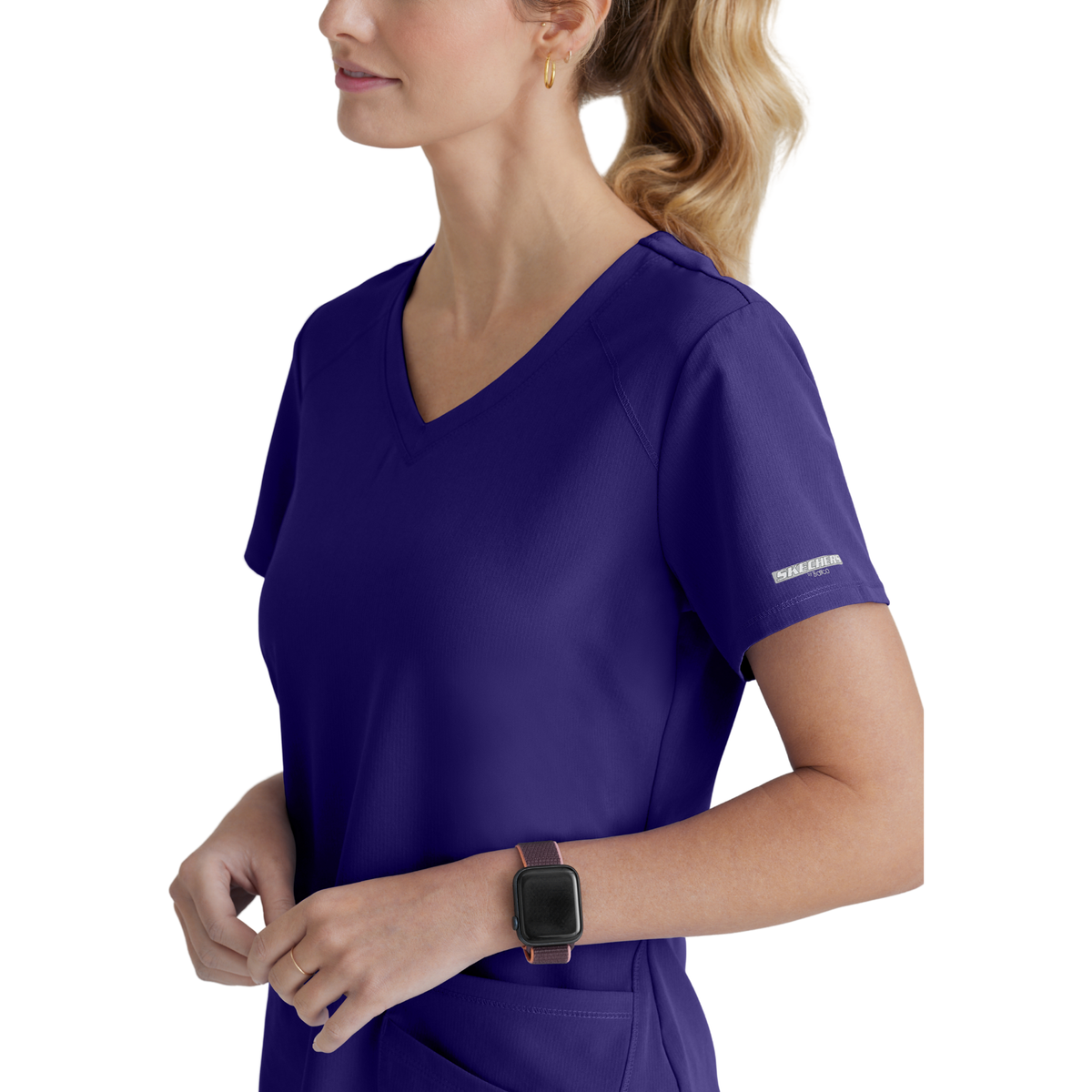 Breeze Top - Haut médical col V - Femme - Skechers SKECHERS