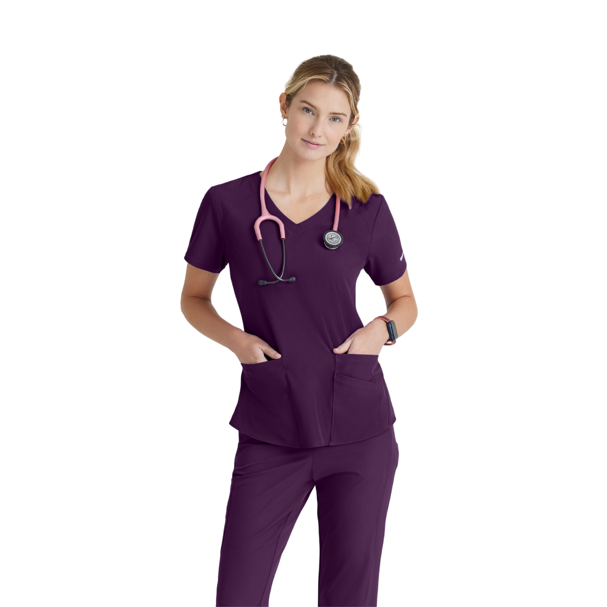 Breeze Top - Haut médical col V - Femme - Skechers SKECHERS