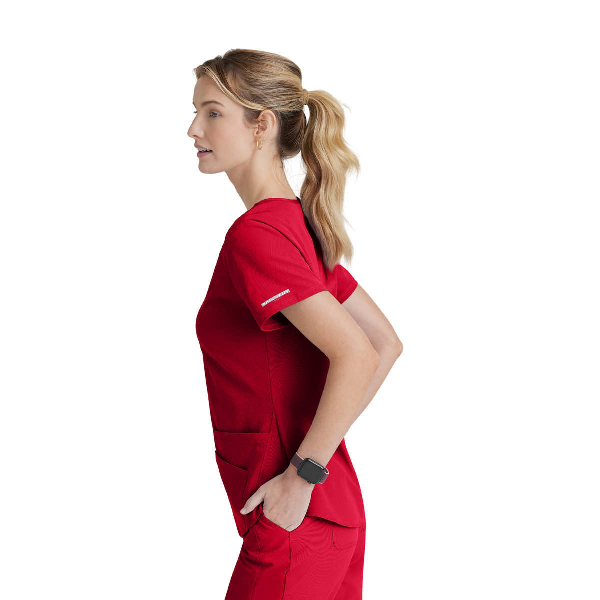 Breeze Top - Haut médical col V - Femme - Skechers SKECHERS