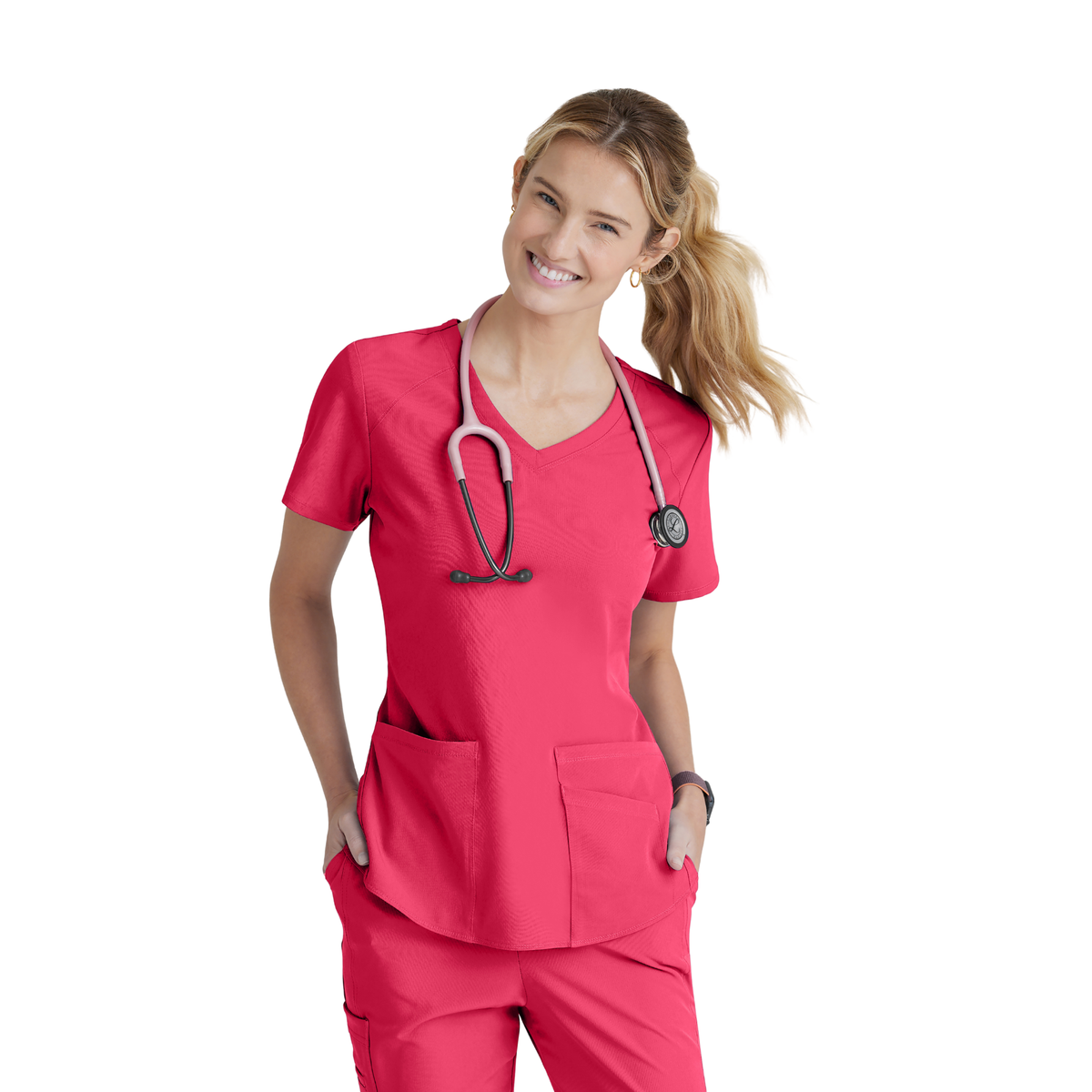 Breeze Top - Haut médical col V - Femme - Skechers SKECHERS