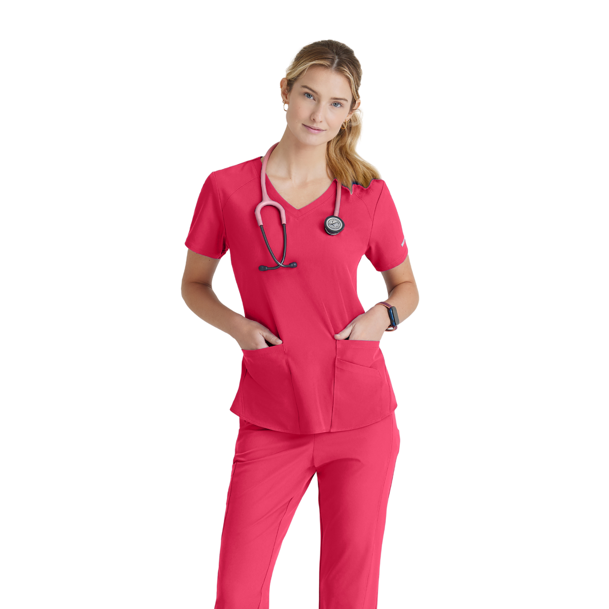 Breeze Top - Haut médical col V - Femme - Skechers SKECHERS