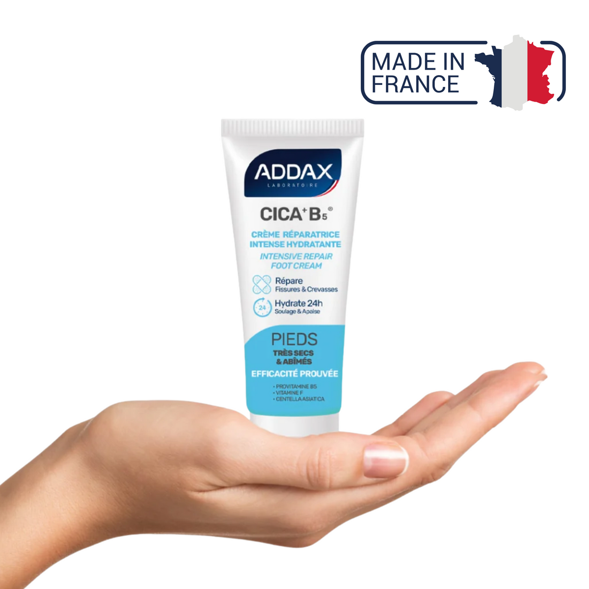 CICA + B5® - Crème pieds réparatrice intense hydratante - 50 ml - Laboratoire Addax - My Médical