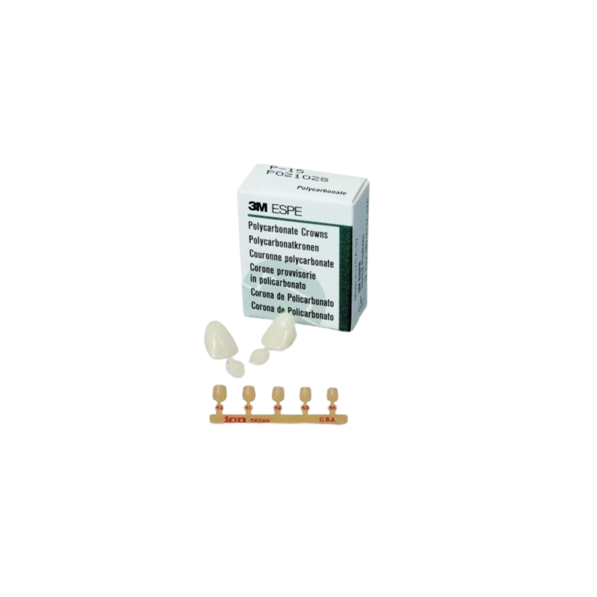 Couronne ION Polycarbonate - 5 unités - 3M - My Médical