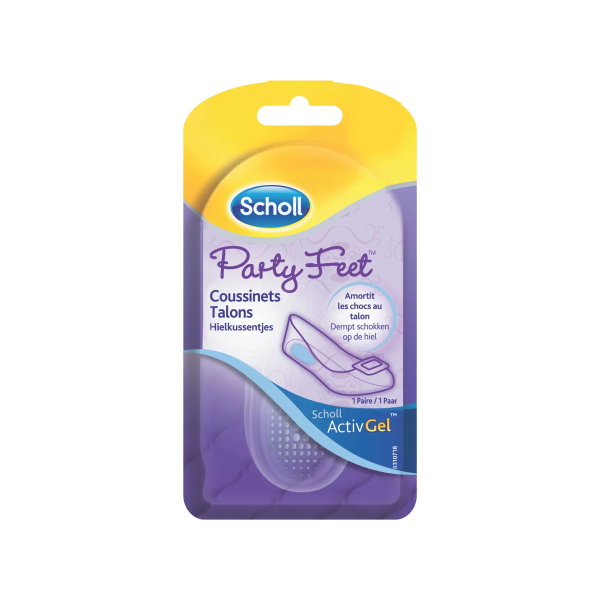 Coussinets en Gel Amortissants pour Talons - 1 paire - Scholl - My Médical