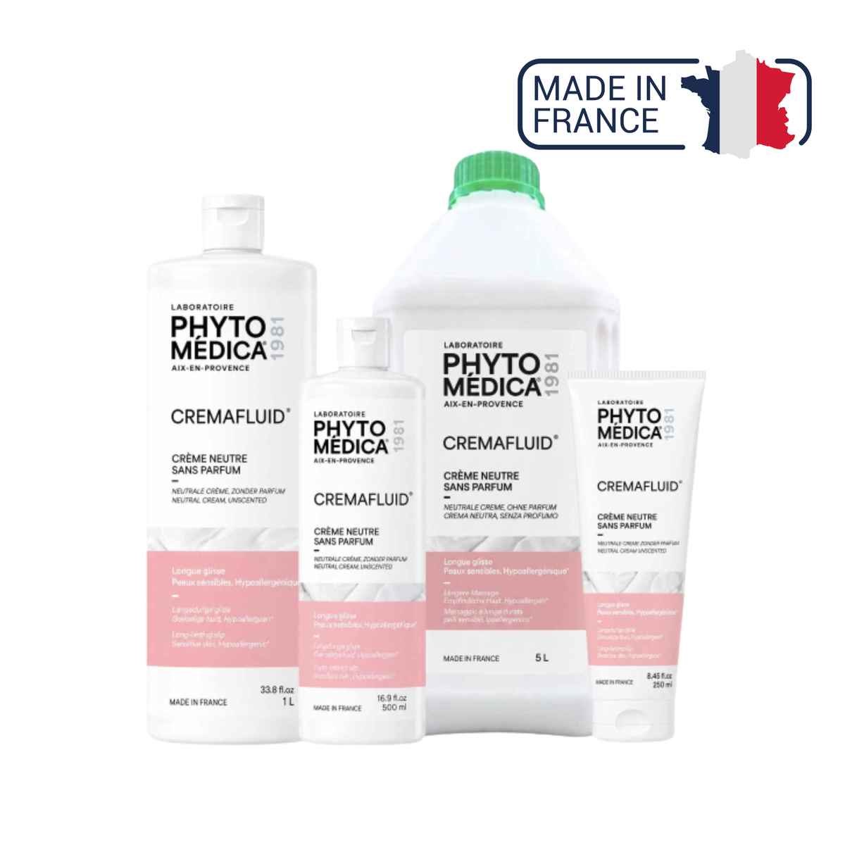 Crémafluid® - Crème de massage neutre hypoallergénique - non parfumée - Phytomedica