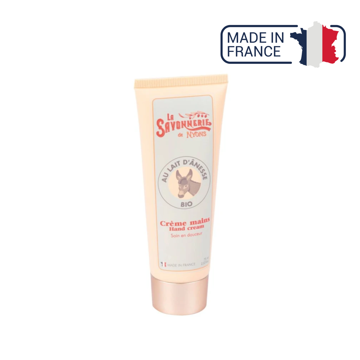 Crème Mains Au Lait D'ânesse BIO - 75 ml  - La savonnerie de Nyons - My Médical