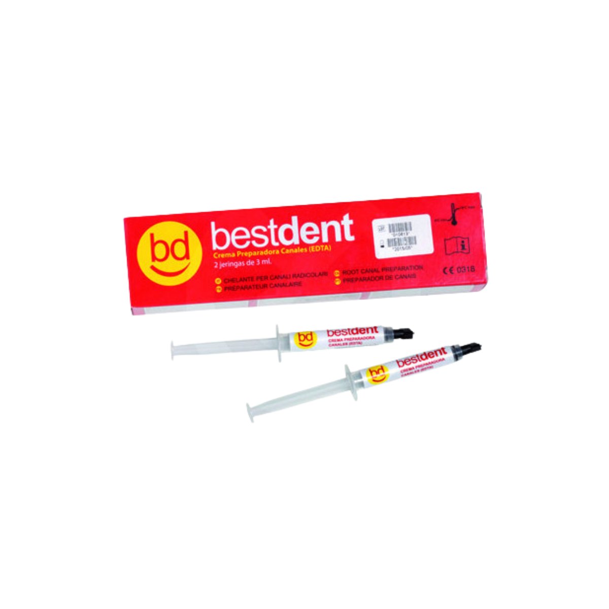Crème Préparatoire Canaux EDTA - 2 seringues de 3 ml - Bestdent - My Médical