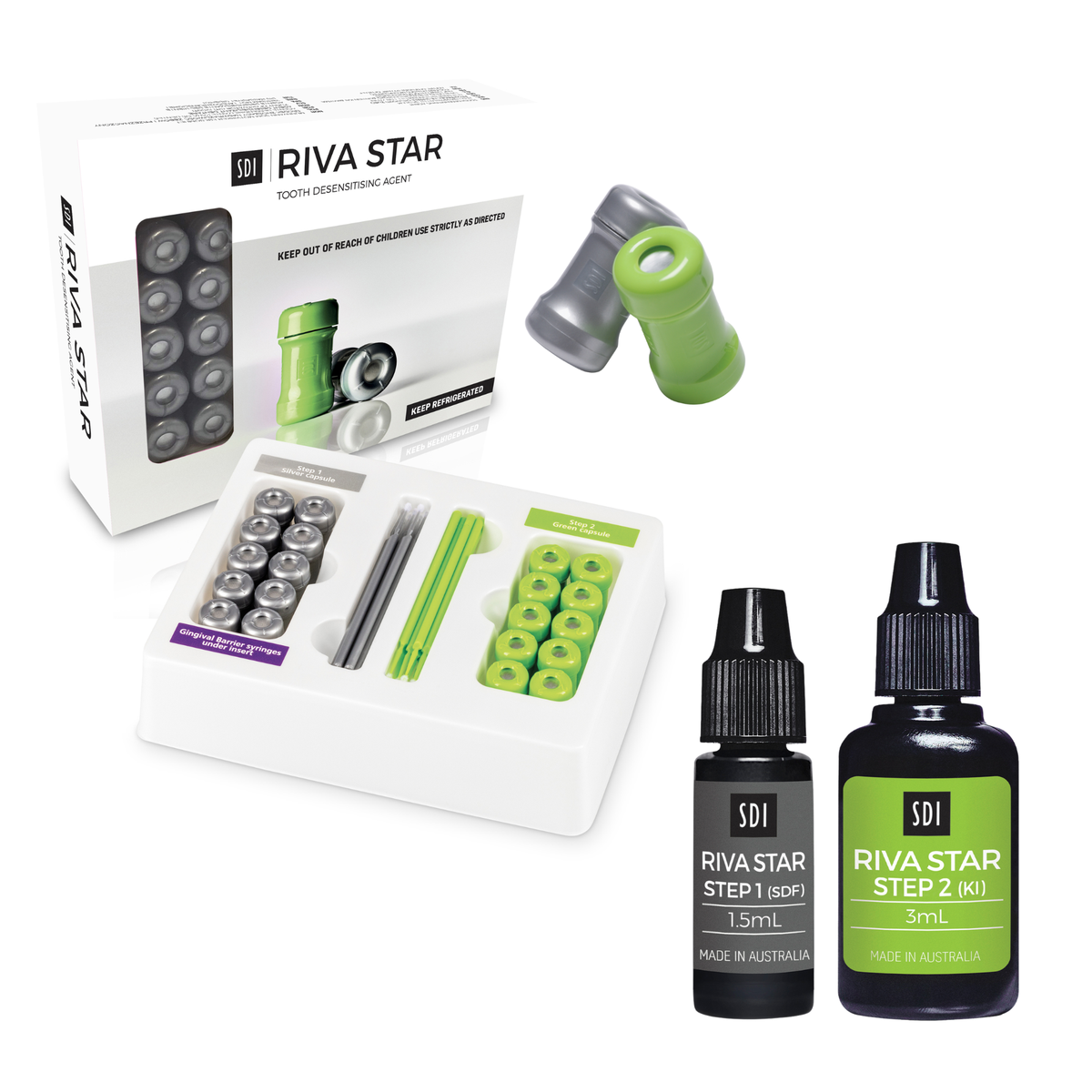 Désensibilisant dentaire Riva Star - flacons/kit capsules - SDI - My Médical