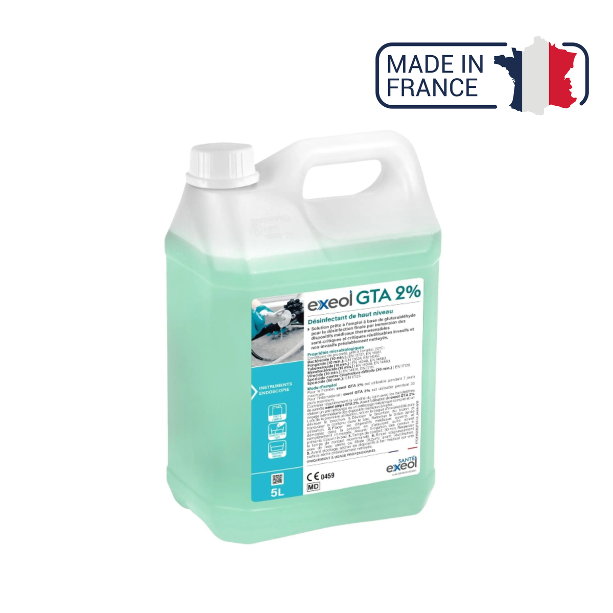 Désinfectant de haut niveau - GTA 2% - Bidon 5 L - Sodel - My Médical