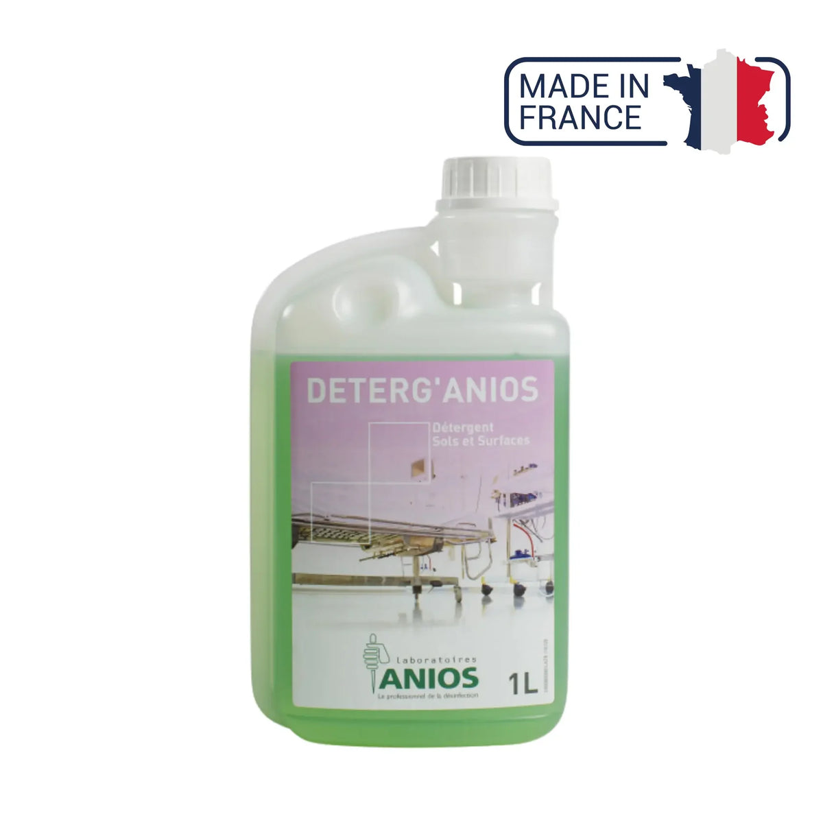 Deterg'anios - Sols et Surfaces - Effet mouillant, dispersant et solubilisant - 1L ou 5L - Anios - My Médical