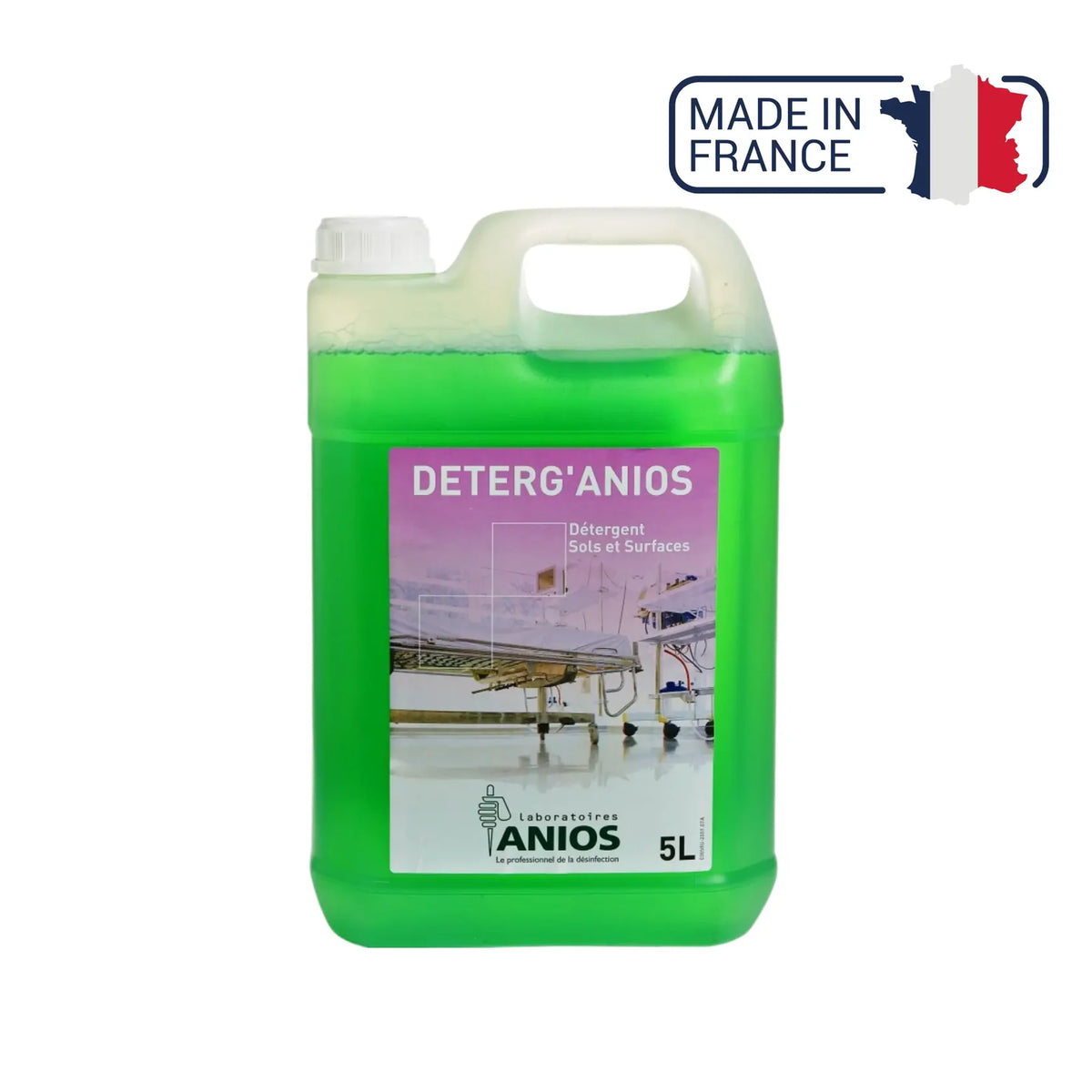 Deterg'anios - Sols et Surfaces - Effet mouillant, dispersant et solubilisant - 1L ou 5L - Anios - My Médical