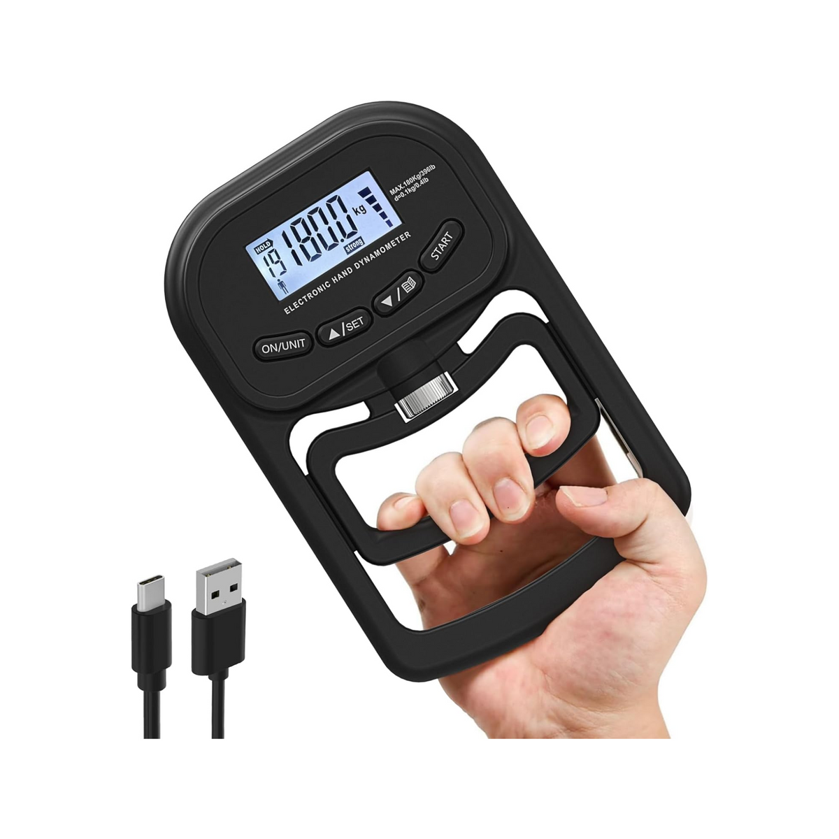 Dynamomètre Électronique Rechargeable - Testeur de Force - My Médical