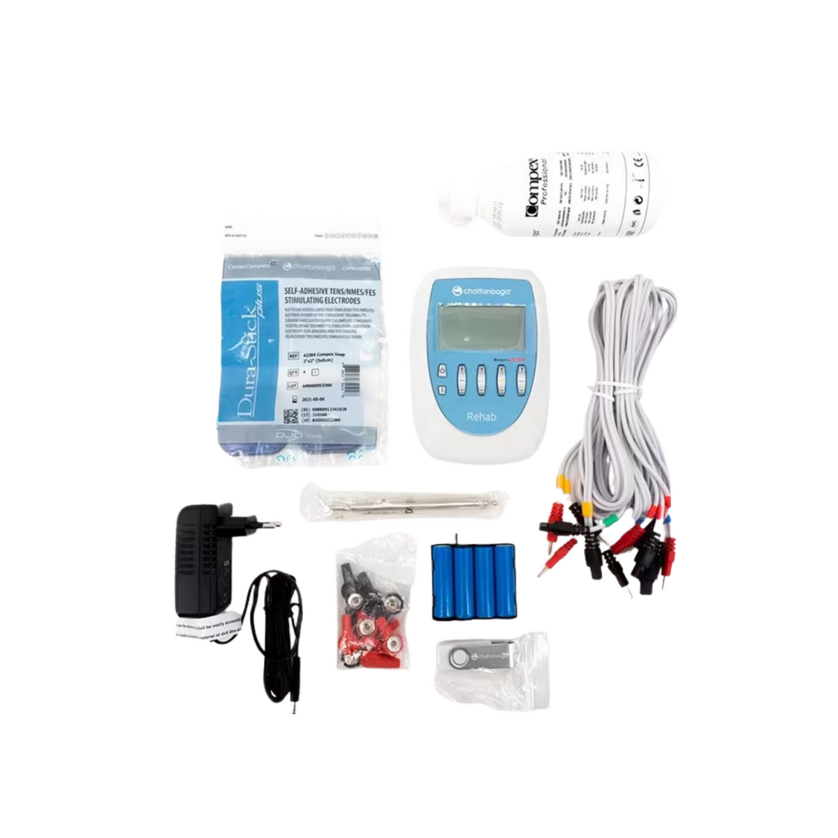 Électrostimulateur Compex® Chattanooga® Pro Rehab - Tens/Ems/Nmes - 4 canaux - 22 programmes - My Médical